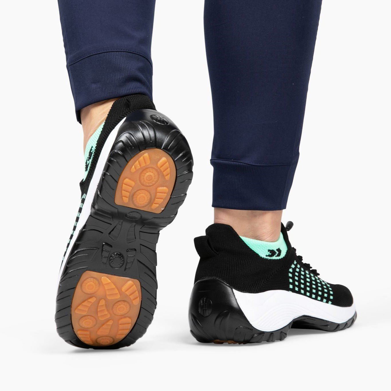 Ortho Stretch Cushion Shoes - Black Purple