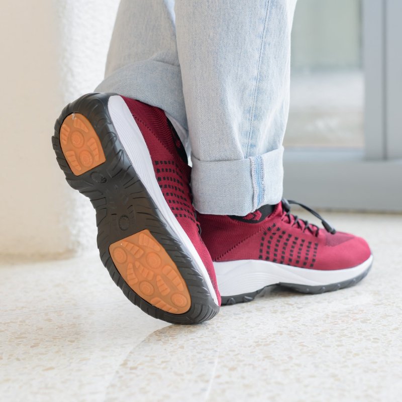 Ortho Stretch Cushion Shoes - Black Purple