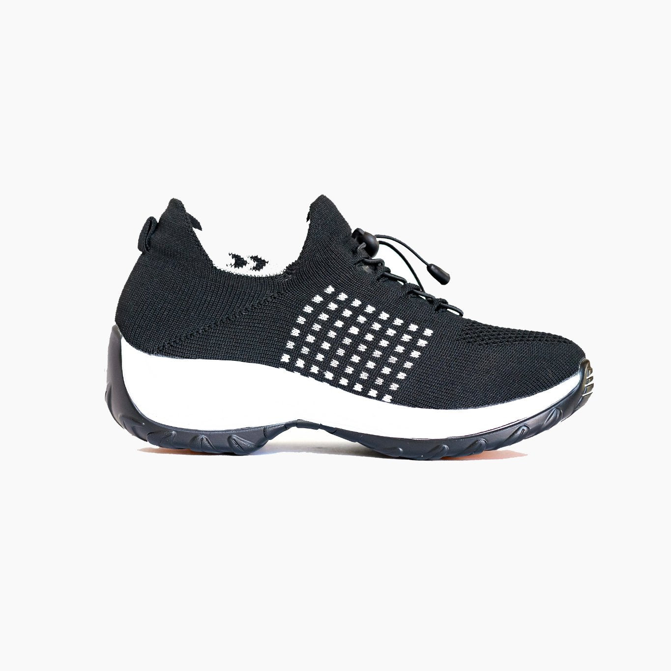 Ortho Stretch Cushion Shoes - Black Purple