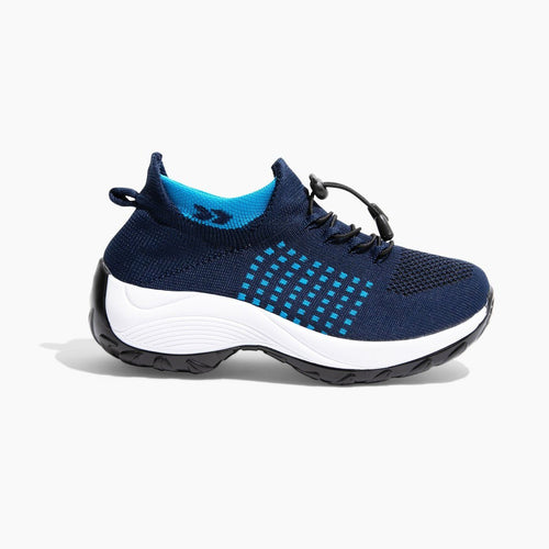 Ortho Stretch Cushion Shoes - White Blue