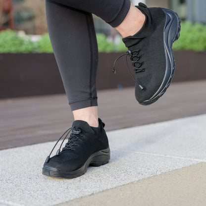 Ortho Stretch Cushion Shoes - Black Purple